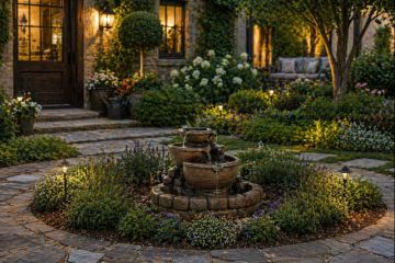 Cascading 3 Bowl Concrete Water Fountain